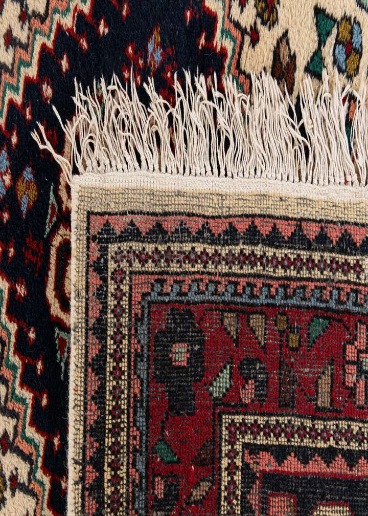 5' 7 x 7' 8 Hand Knotted Hamedan Wool Rug