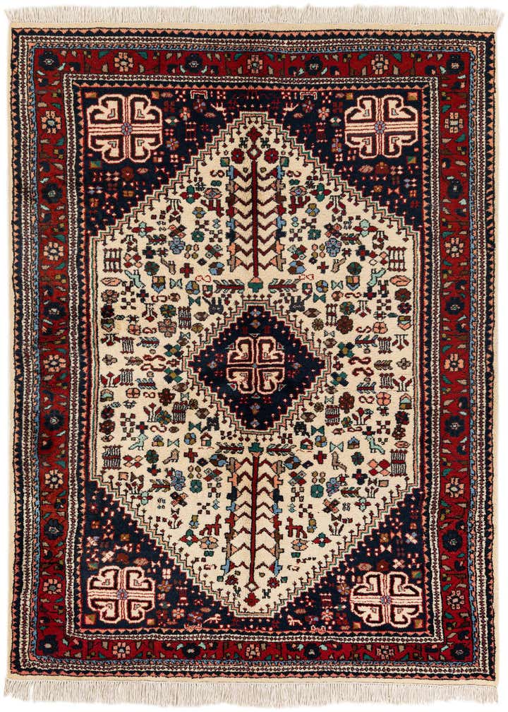 5' 7 x 7' 8 Hand Knotted Hamedan Wool Rug