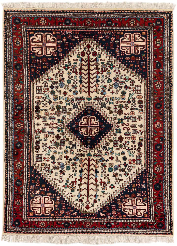 5' 7 x 7' 8 Hand Knotted Hamedan Wool Rug