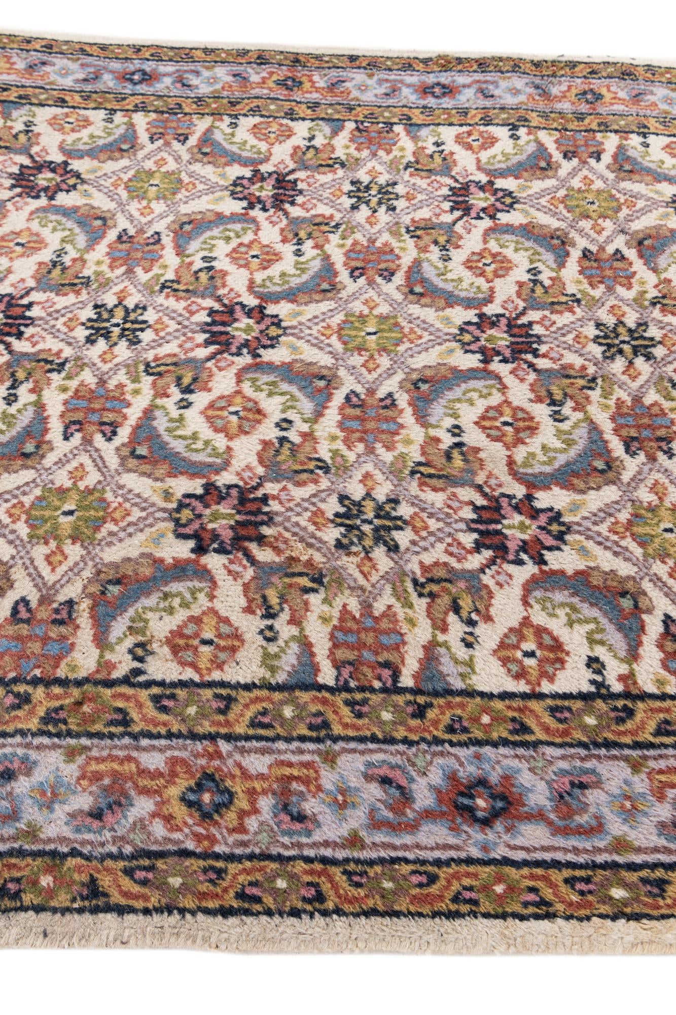 4' 1 x 6' 1 Hand Knotted Hamedan Wool Rug