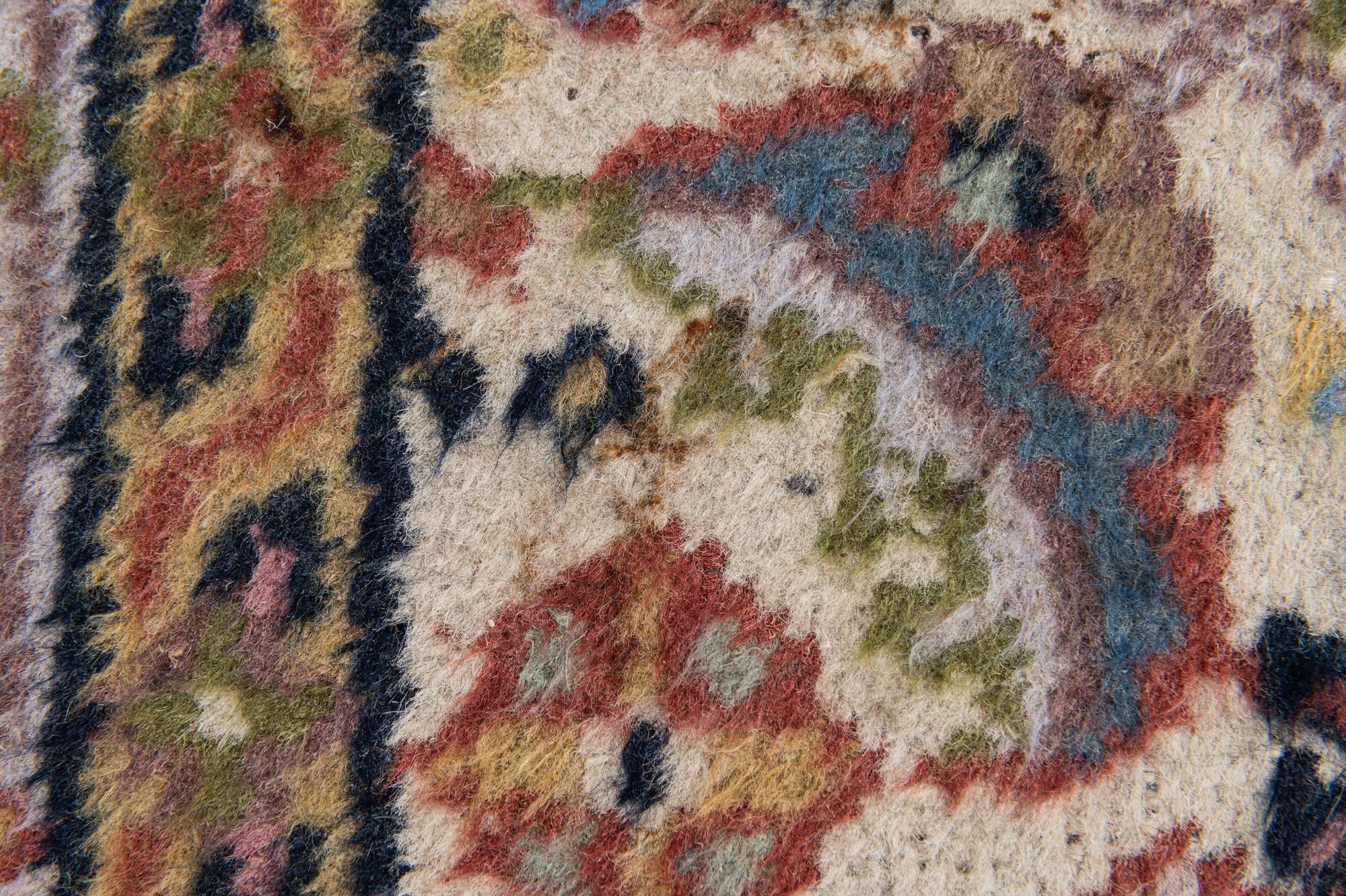 4' 1 x 6' 1 Hand Knotted Hamedan Wool Rug