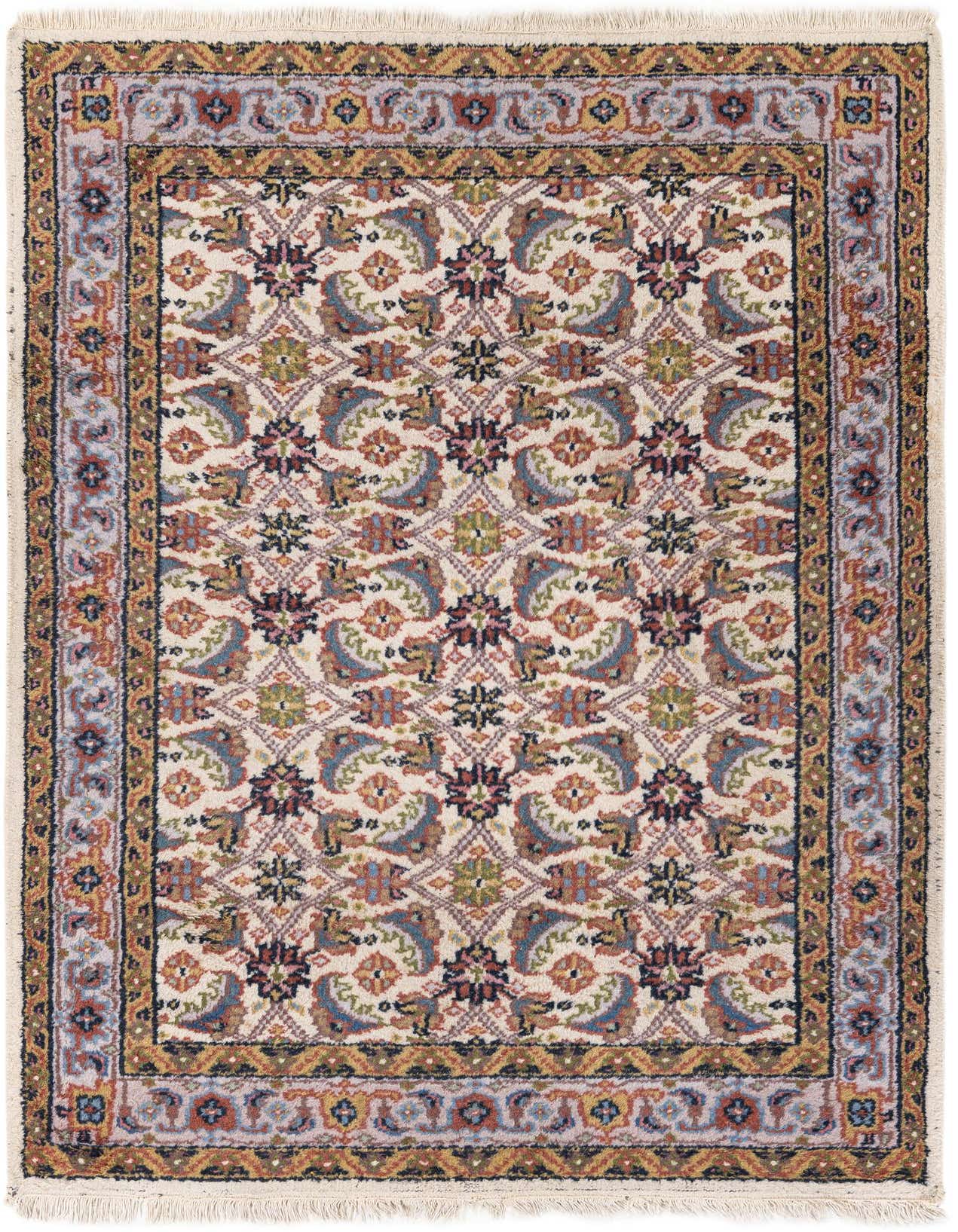 4' 1 x 6' 1 Hand Knotted Hamedan Wool Rug