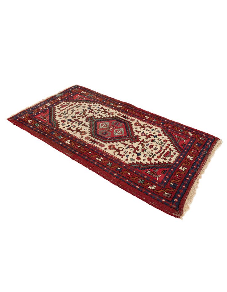 Detail image of 3' 1 x 5' 5 Hand Knotted Hamedan Wool Rug