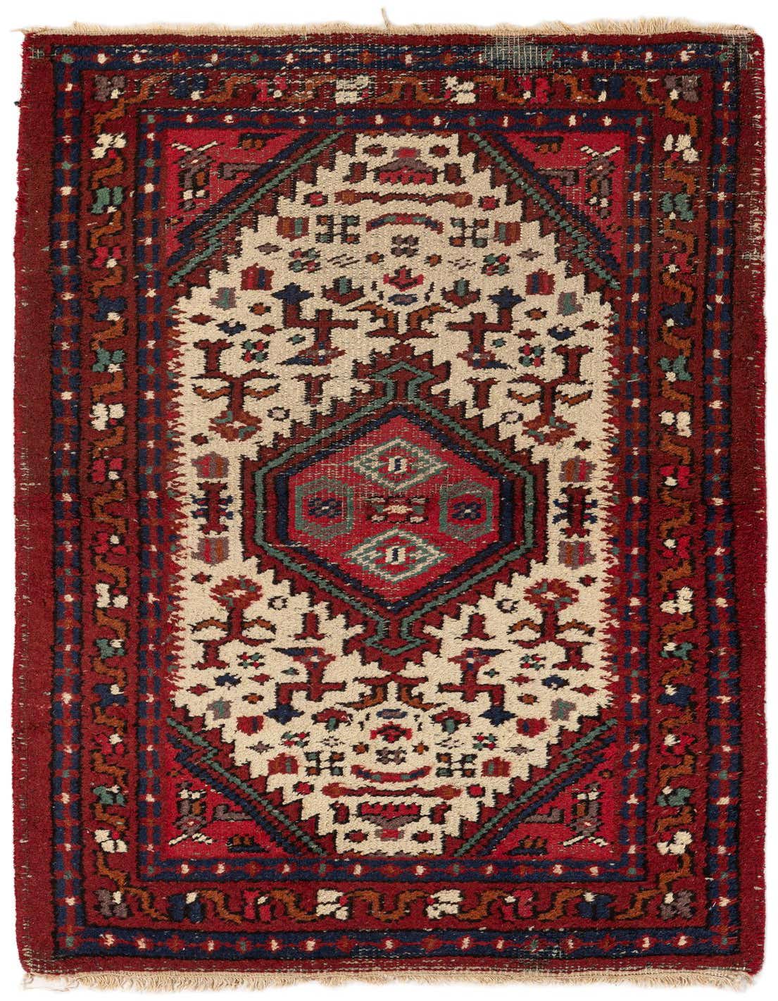 3' 1 x 5' 5 Hand Knotted Hamedan Wool Rug