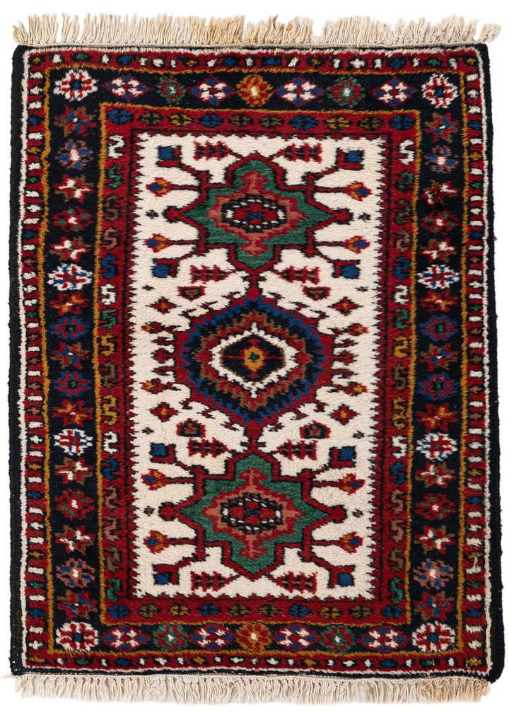2' x 3' 1 Hand Knotted Hamedan Wool Rug