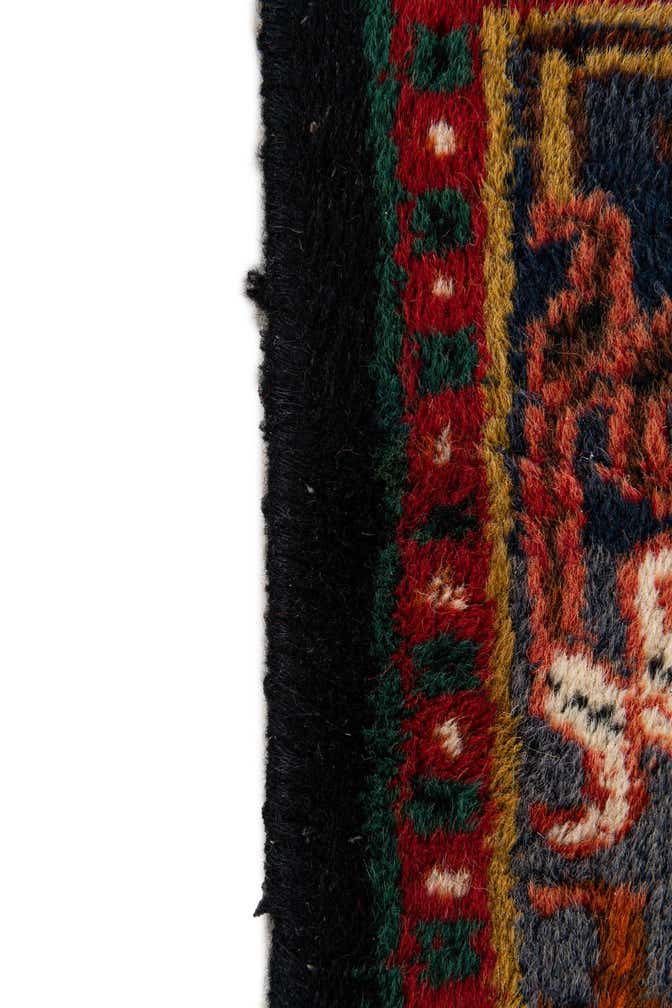 1' 11 x 2' 11 Hand Knotted Hamedan Wool Rug