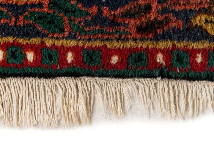 1' 11 x 2' 11 Hand Knotted Hamedan Wool Rug