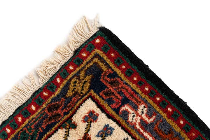 1' 11 x 2' 11 Hand Knotted Hamedan Wool Rug