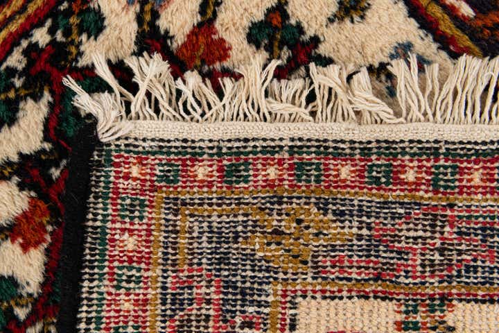 1' 11 x 2' 11 Hand Knotted Hamedan Wool Rug