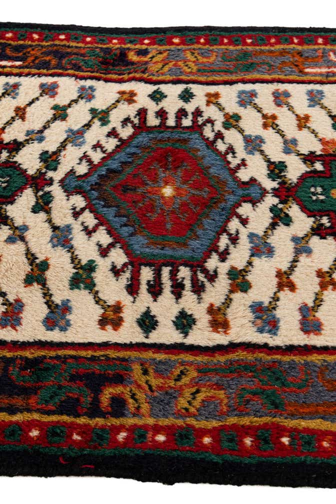 1' 11 x 2' 11 Hand Knotted Hamedan Wool Rug