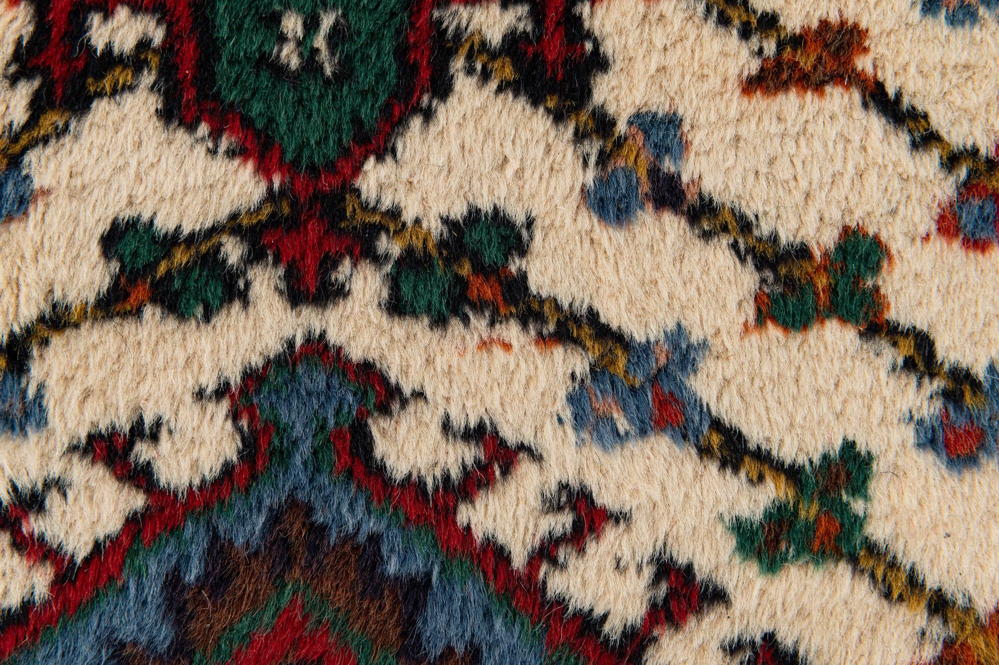 1' 11 x 2' 11 Hand Knotted Hamedan Wool Rug