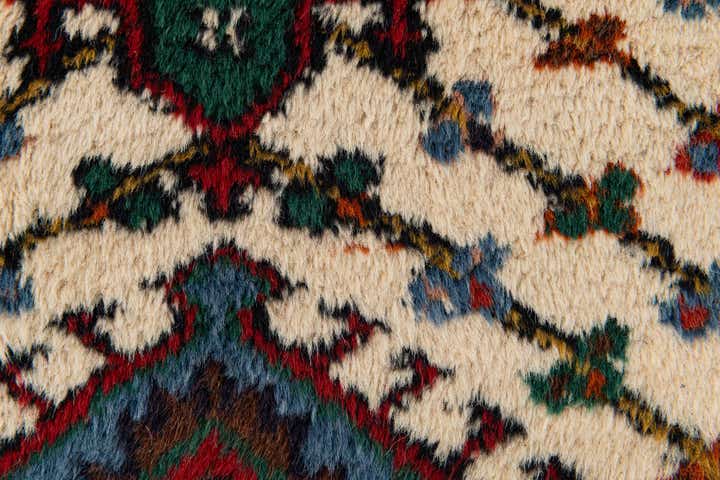 1' 11 x 2' 11 Hand Knotted Hamedan Wool Rug