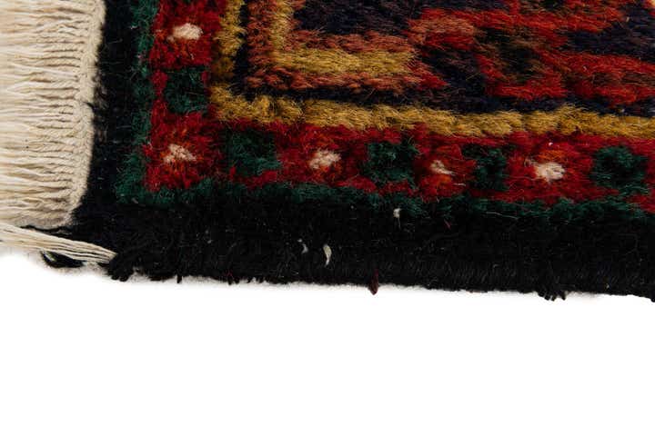 1' 11 x 2' 11 Hand Knotted Hamedan Wool Rug