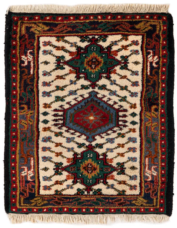 Detail image of 1' 11 x 2' 11 Hand Knotted Hamedan Wool Rug