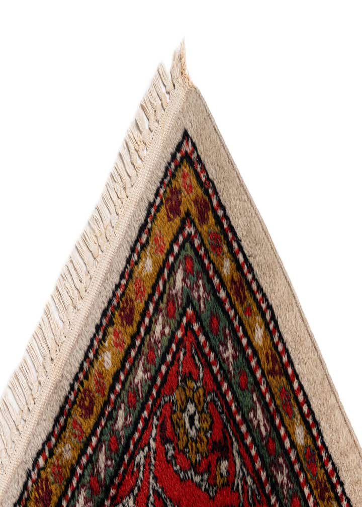 6' 8 x 9' Hand Knotted Hamedan Wool Rug