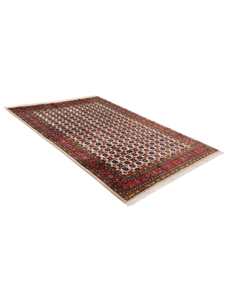 Detail image of 6' 8 x 9' Hand Knotted Hamedan Wool Rug