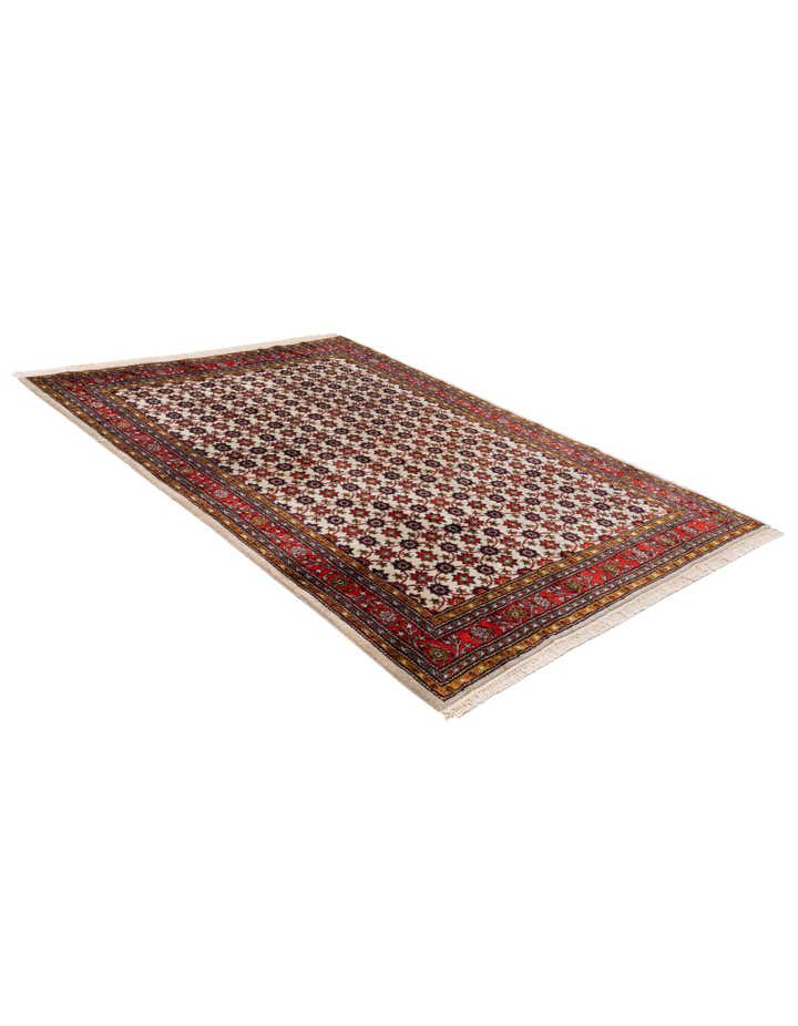 6' 8 x 9' Hand Knotted Hamedan Wool Rug