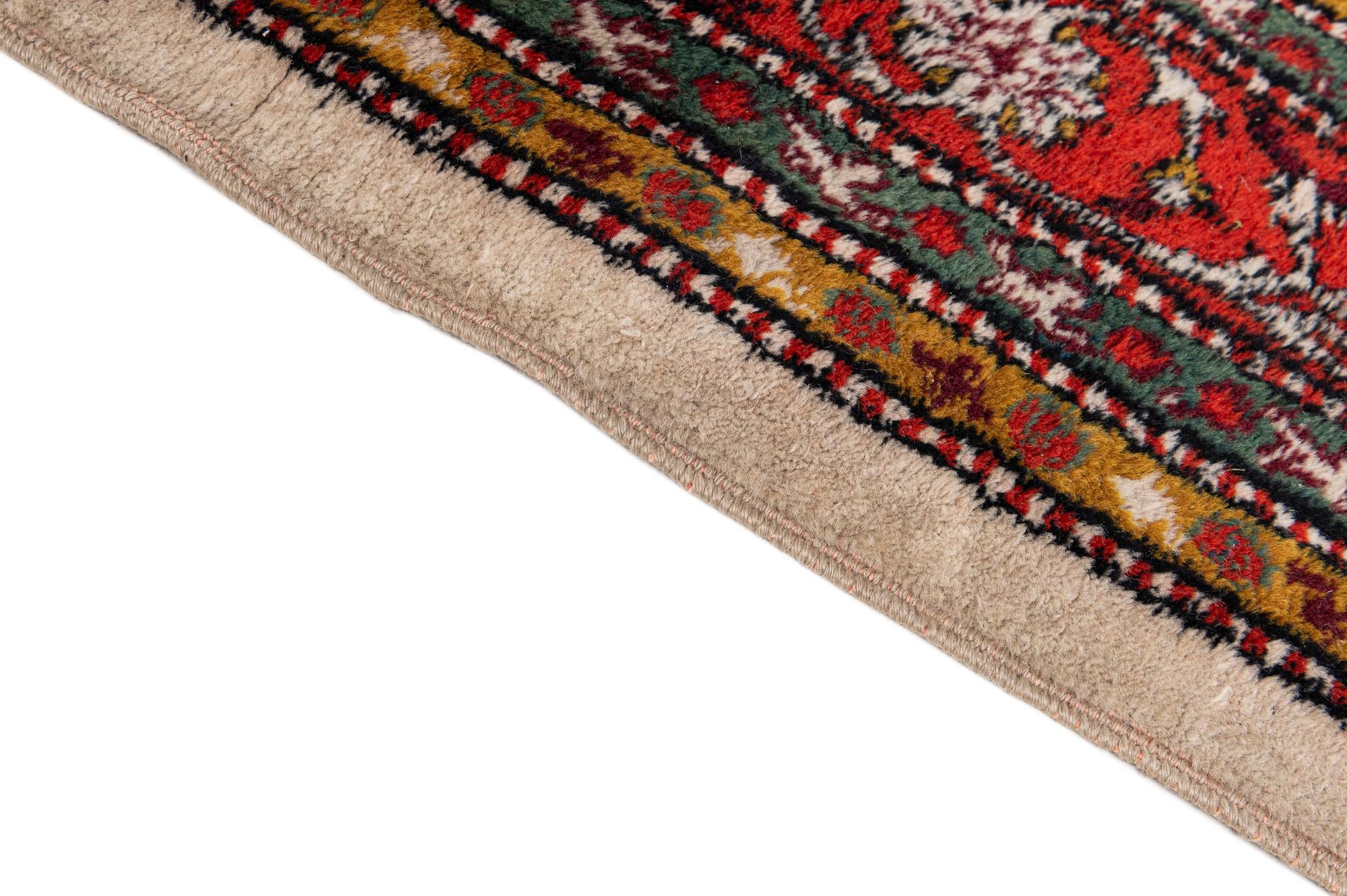 6' 8 x 9' Hand Knotted Hamedan Wool Rug