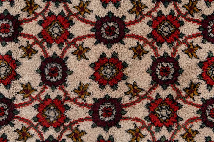 6' 8 x 9' Hand Knotted Hamedan Wool Rug