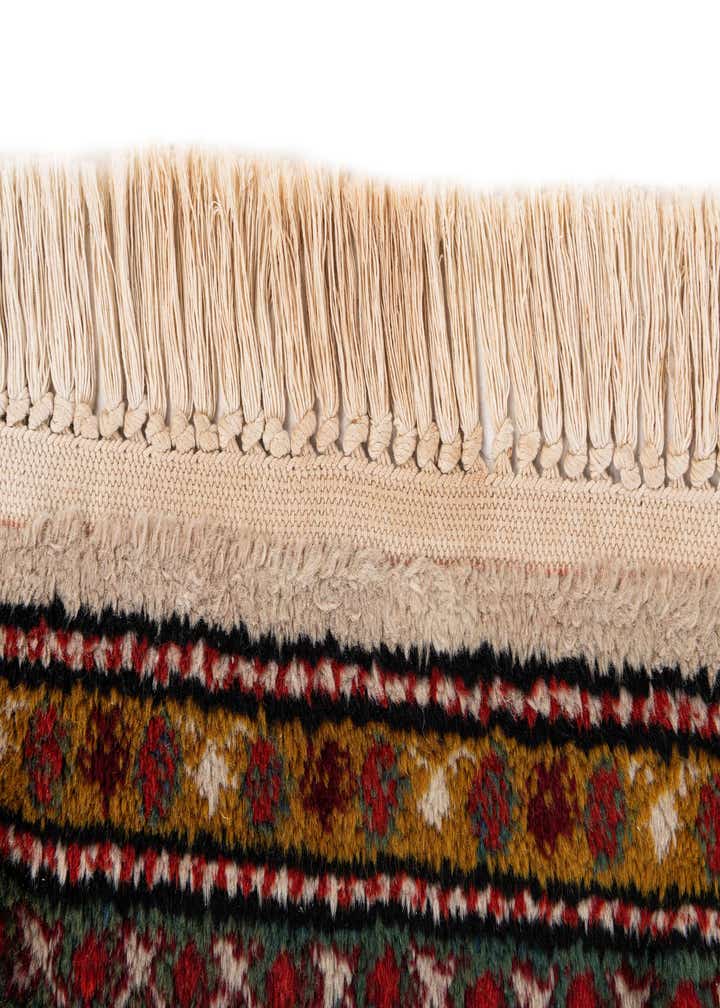 6' 8 x 9' Hand Knotted Hamedan Wool Rug