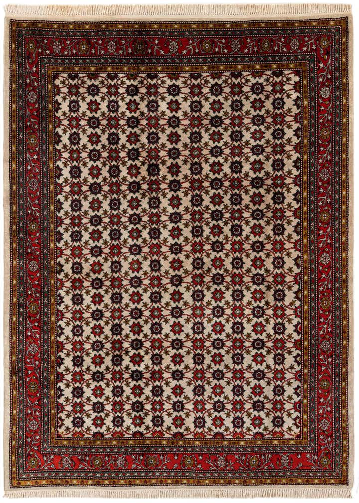 6' 8 x 9' Hand Knotted Hamedan Wool Rug