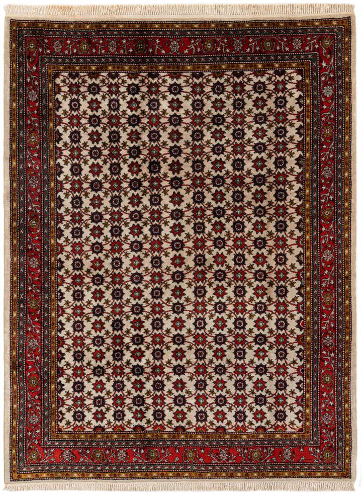 6' 8 x 9' Hand Knotted Hamedan Wool Rug