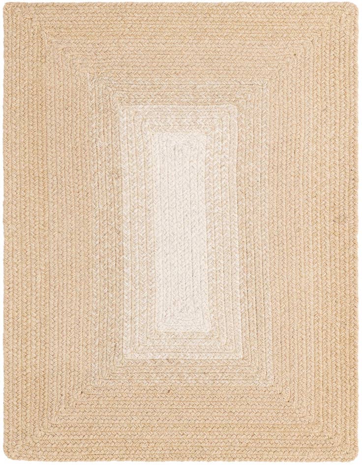 Detail image of 2' x 3' 1 Handmade Hand Braided Wool Rug
