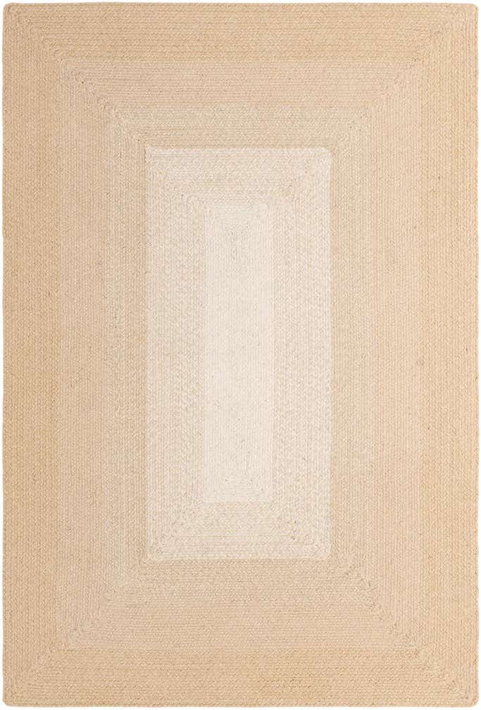 4' 1 x 6' 1 Handmade Hand Braided Wool Rug