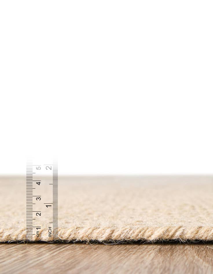 Detail image of 2' x 3' 1 Handmade Hand Braided Wool Rug