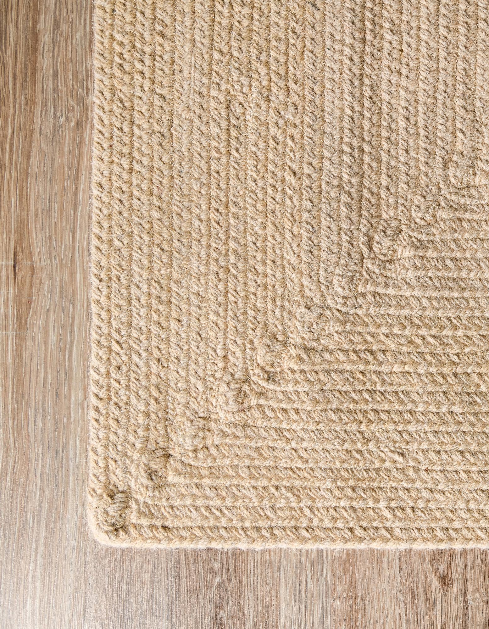 2' x 3' 1 Handmade Hand Braided Wool Rug