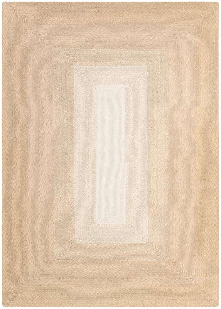 5' 1 x 8' Handmade Hand Braided Wool Rug