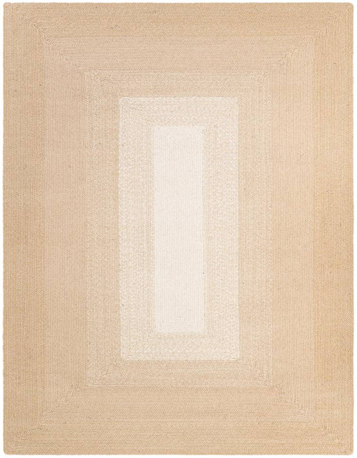 Detail image of 5' 1 x 8' Handmade Hand Braided Wool Rug