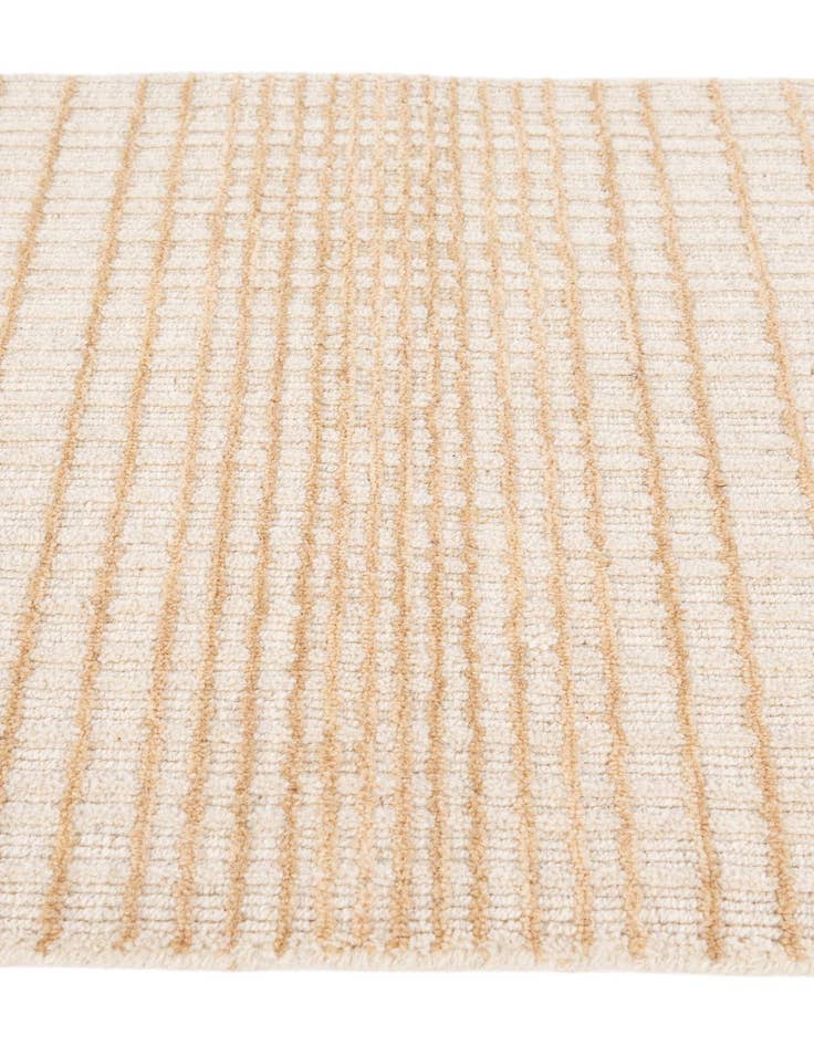 Detail image of 2' 1 x 3' 2  Hand Woven Hand Woven Chindi Cotton Wool Rug