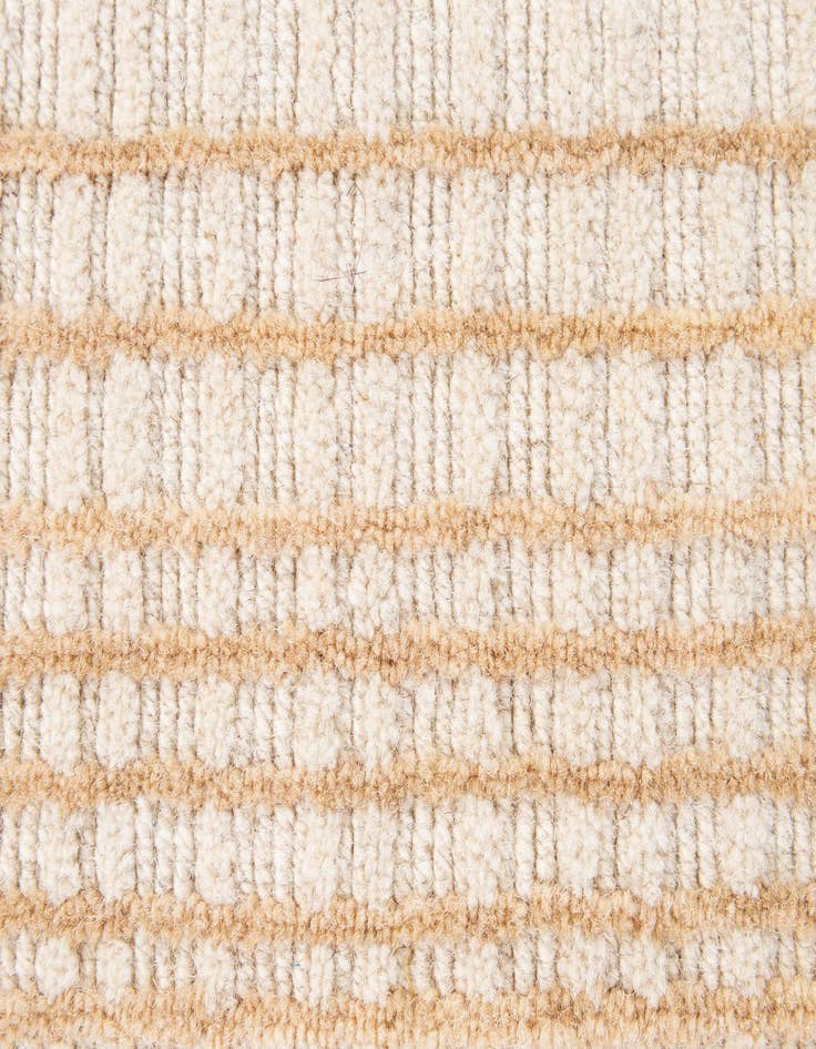 Detail image of 2' 1 x 3' 2  Hand Woven Hand Woven Chindi Cotton Wool Rug