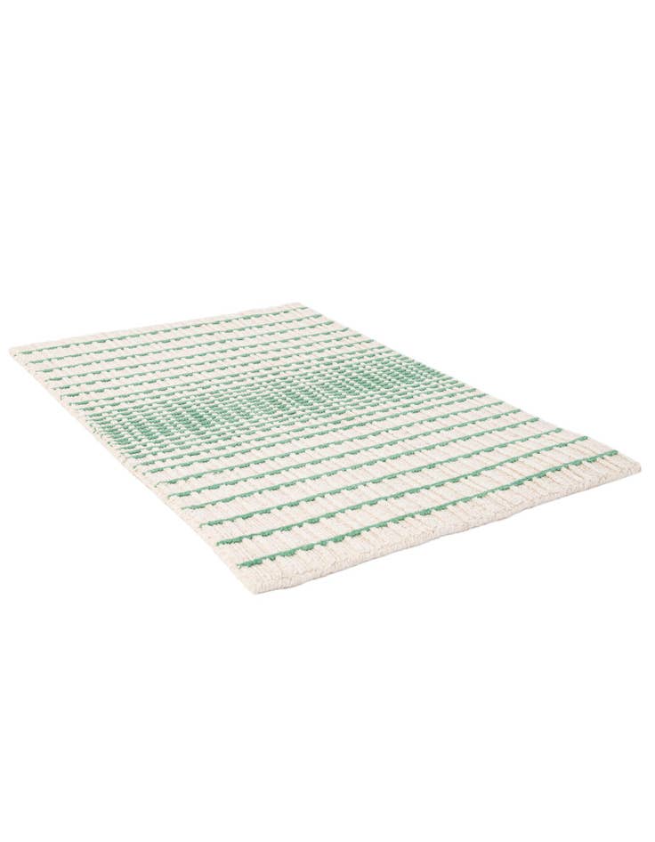 Detail image of 2' 2 x 3' 2  Hand Woven Hand Woven Chindi Cotton Wool Rug