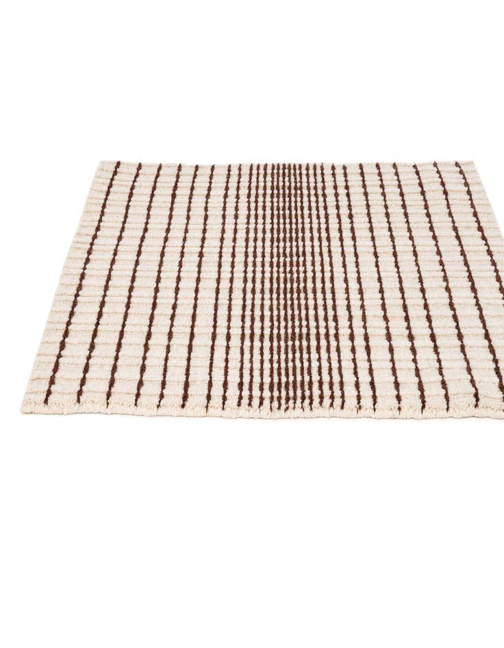 Detail image of 2' 2 x 3' 2  Hand Woven Hand Woven Chindi Cotton Wool Rug