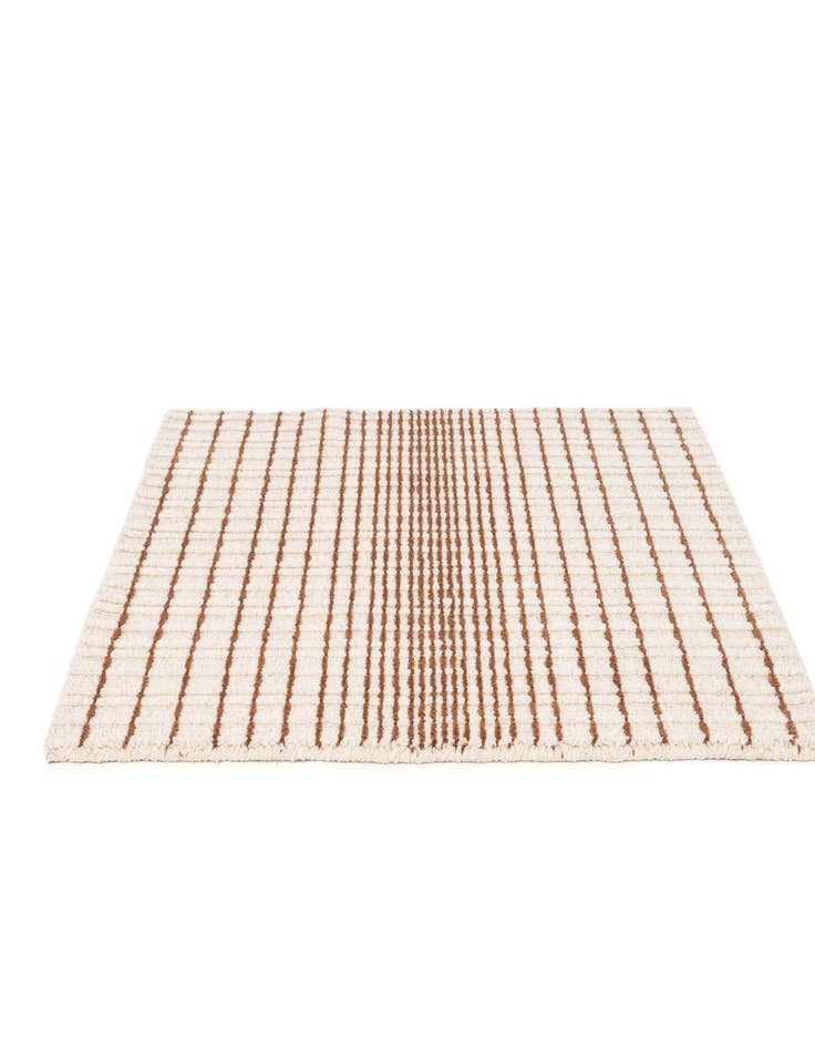 Detail image of 2' 2 x 3' 2  Hand Woven Hand Woven Chindi Cotton Wool Rug