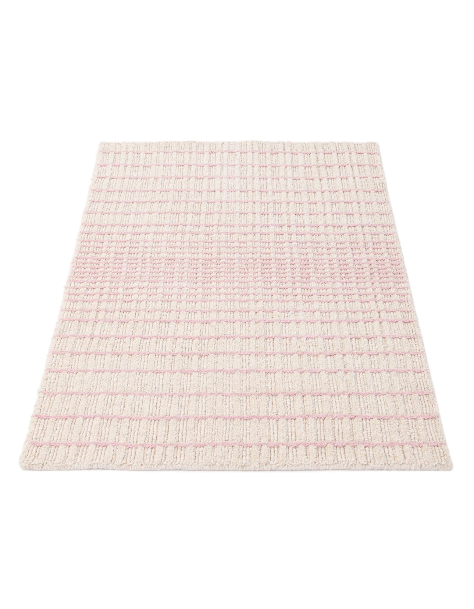 2' 1 x 3' 2 Hand Woven Hand Woven Chindi Cotton Wool Rug