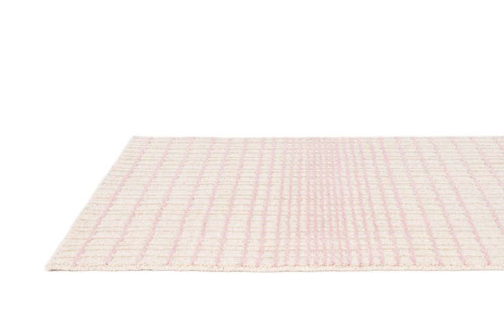 Detail image of 2' 1 x 3' 2 Hand Woven Hand Woven Chindi Cotton Wool Rug