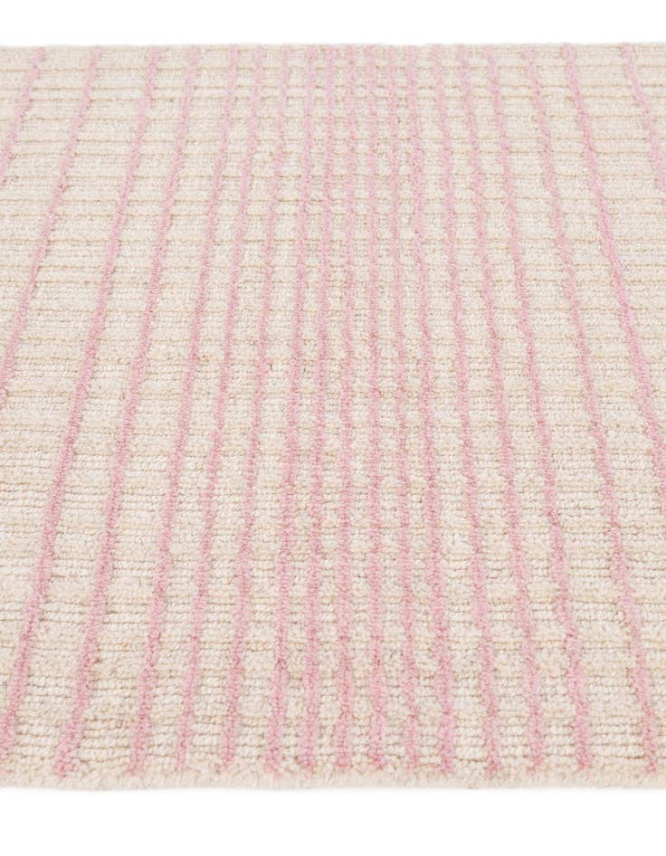 Detail image of 2' 1 x 3' 2 Hand Woven Hand Woven Chindi Cotton Wool Rug