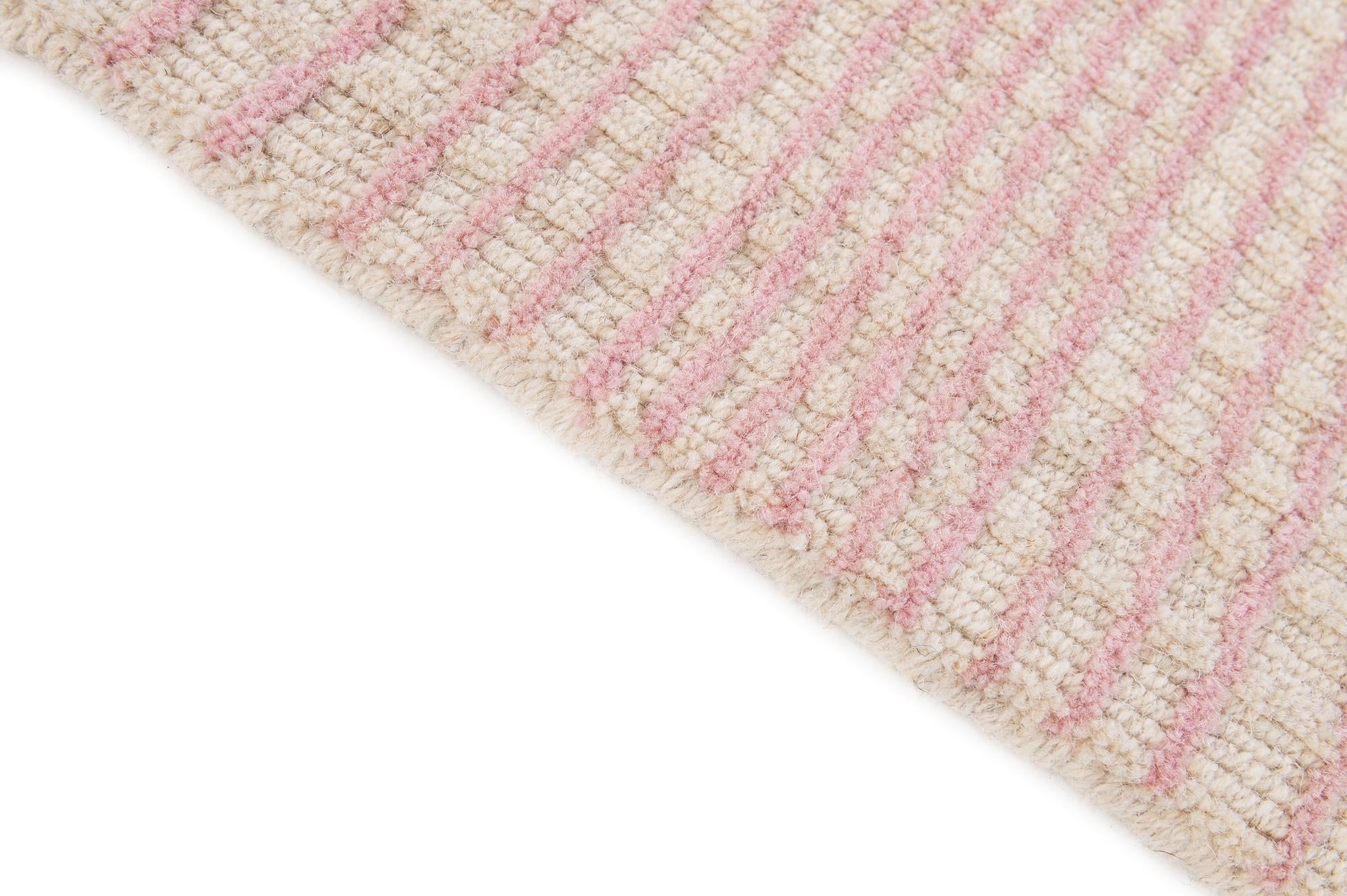 2' 1 x 3' 2 Hand Woven Hand Woven Chindi Cotton Wool Rug