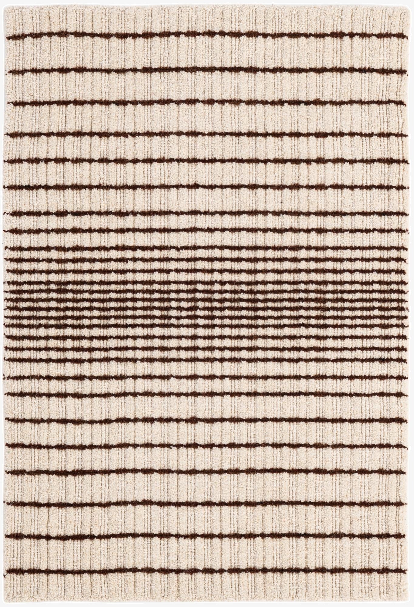 2' 2 x 3' 2  Hand Woven Hand Woven Chindi Cotton Wool Rug