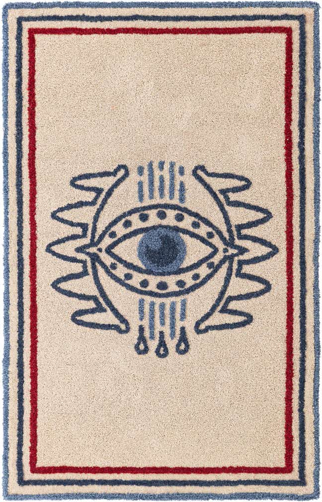 2' x 3' 1 Handtufted Wool Rug