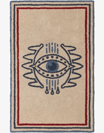 4' 1 x 6' 1 Handtufted Wool Rug