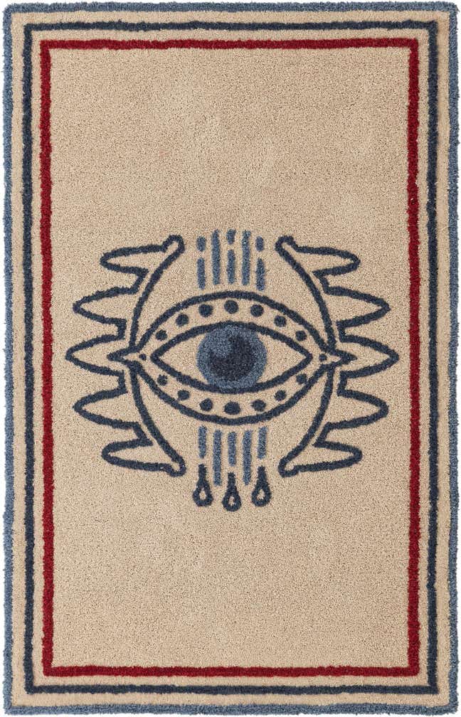 4' 1 x 6' 1 Handtufted Wool Rug