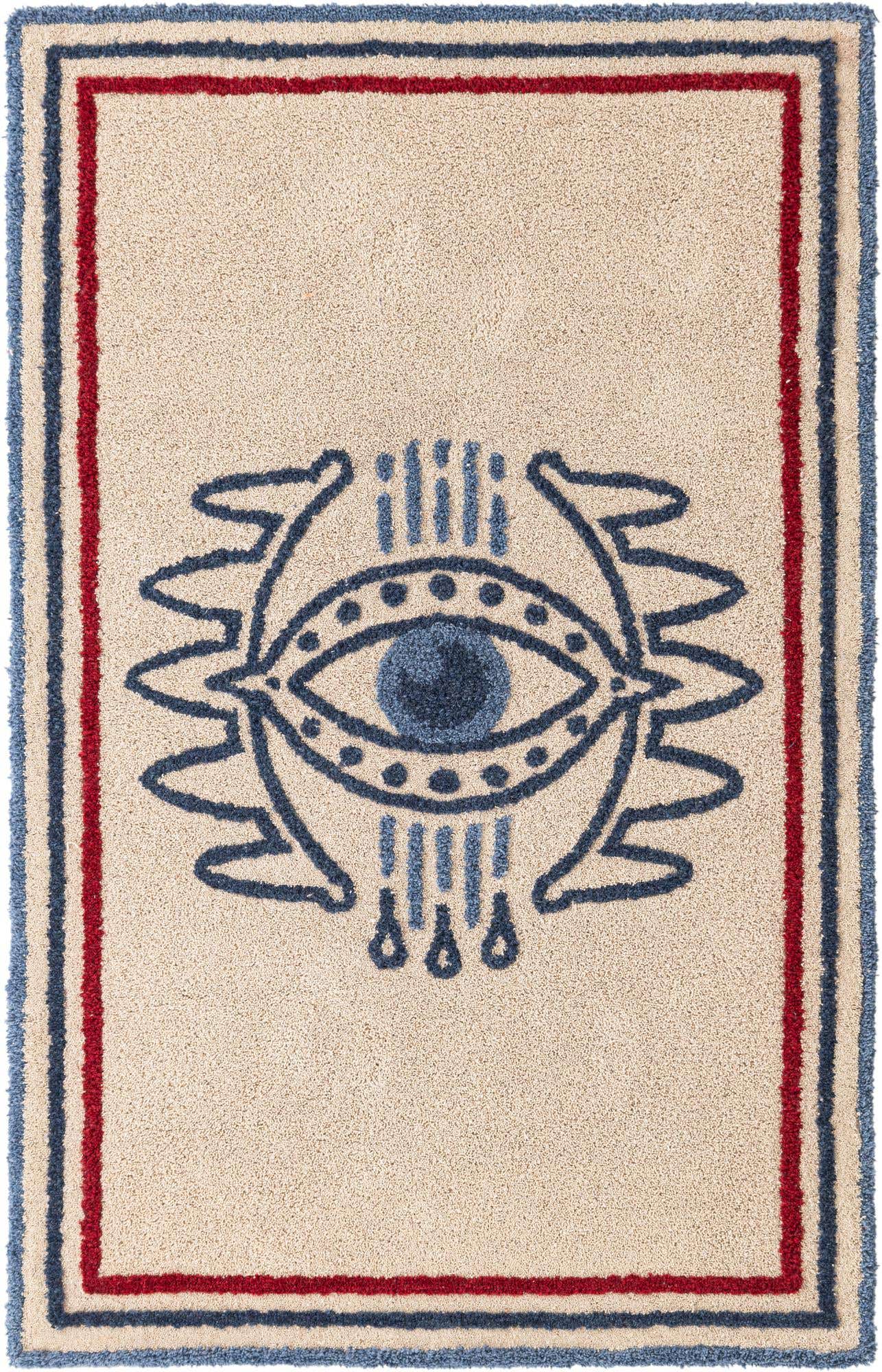 7' 1 x 10' Handtufted Wool Rug