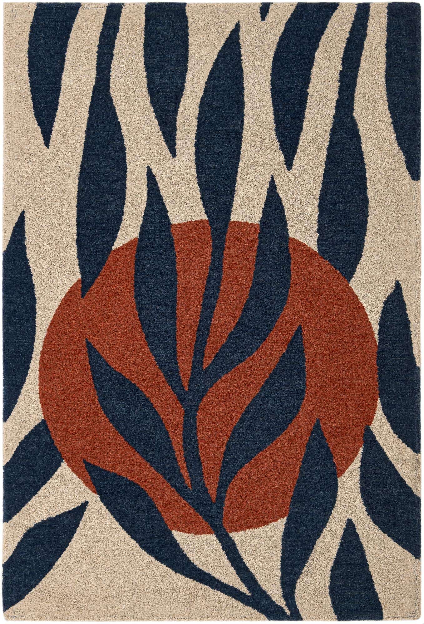 6' 1 x 9' Handtufted Wool Rug