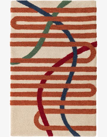 5' 1 x 8' Handtufted Wool Rug