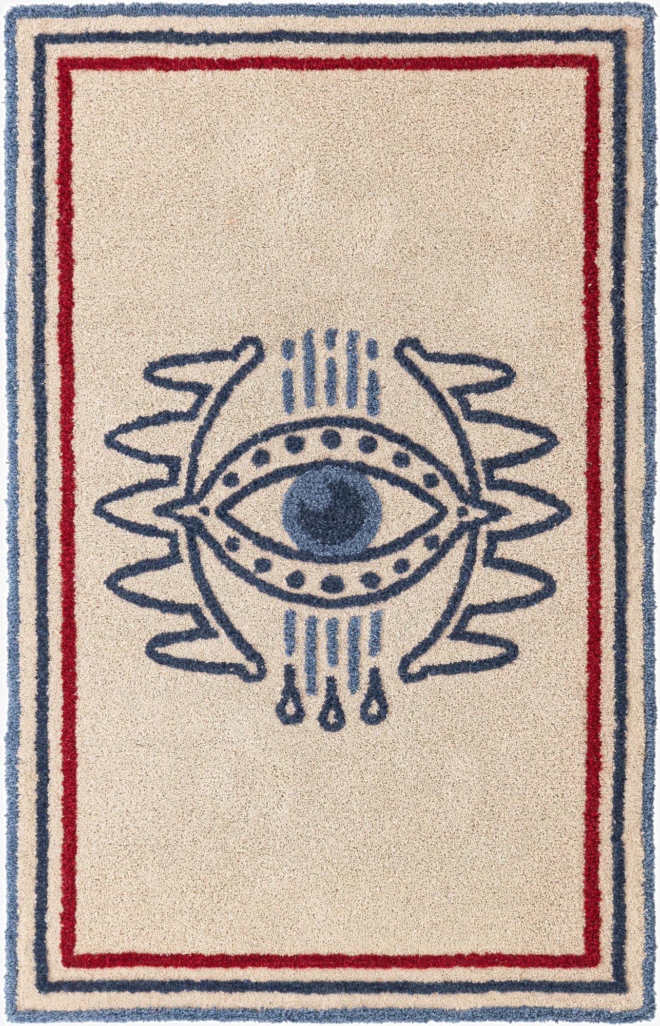 7' 1 x 10' Handtufted Wool Rug