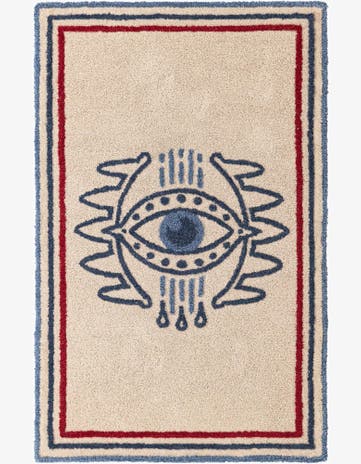 Ivory Handtufted Wool Rug